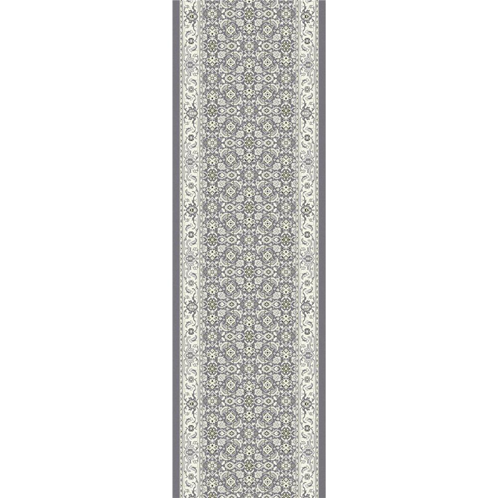 Dynamic Rugs 57011-5666 Ancient Garden 2.2 Ft. X 11 Ft. Finished Runner Rug in Grey/Cream